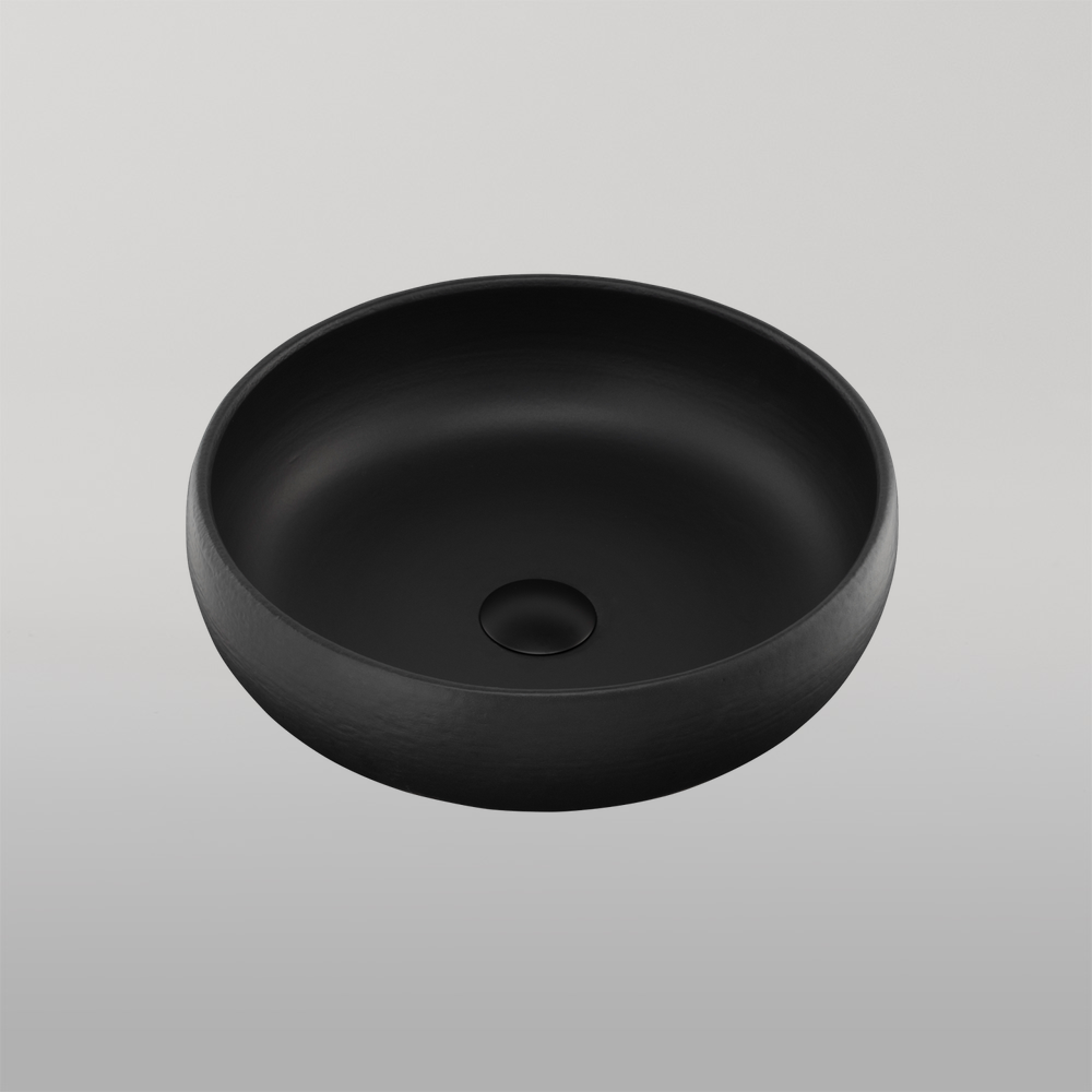 Terzofoco Curved Counter Top Basin Matte Black