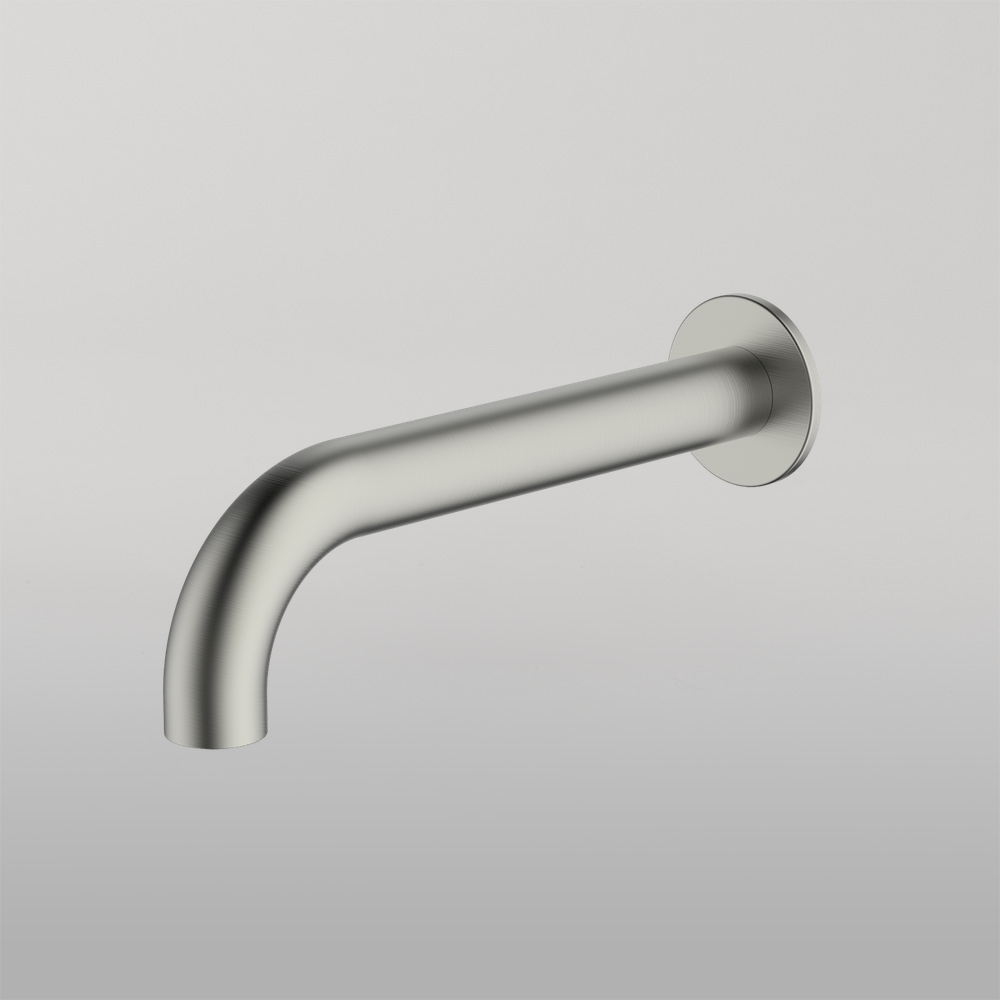 Venice Curved Wall Spout Brushed Nickel