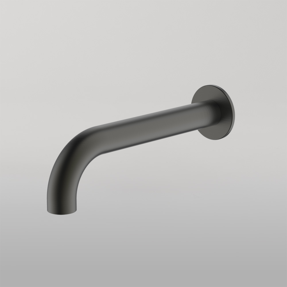 Venice Curved Wall Spout Gunmetal