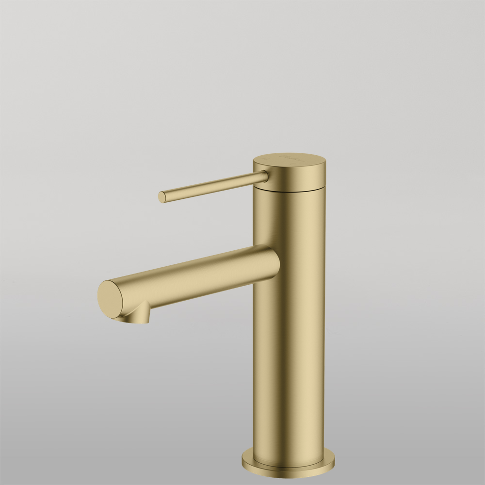 Venice Straight Basin Mixer Classic Gold