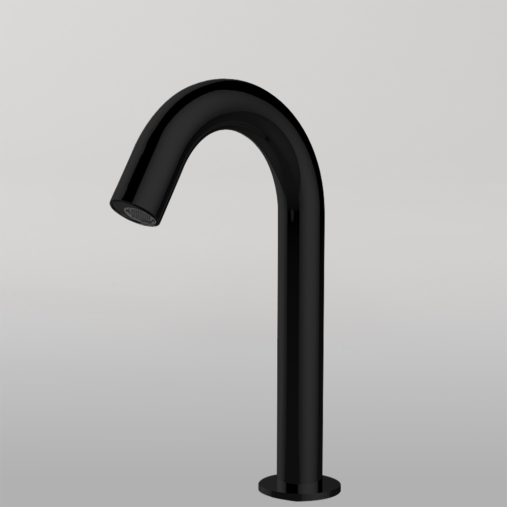 Venice Basin Mounted Sensor Tap Matte Black