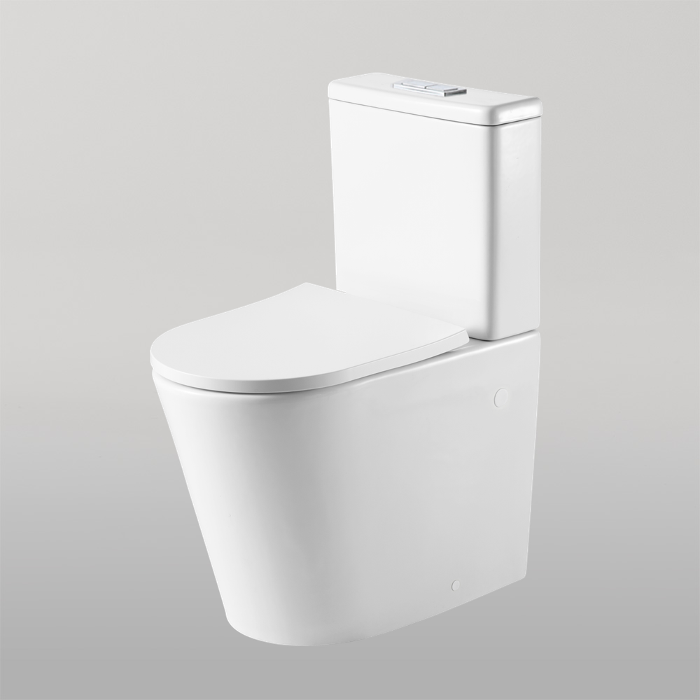 Vienna Short Projection Comfort Height Back To Wall Toilet Suite White