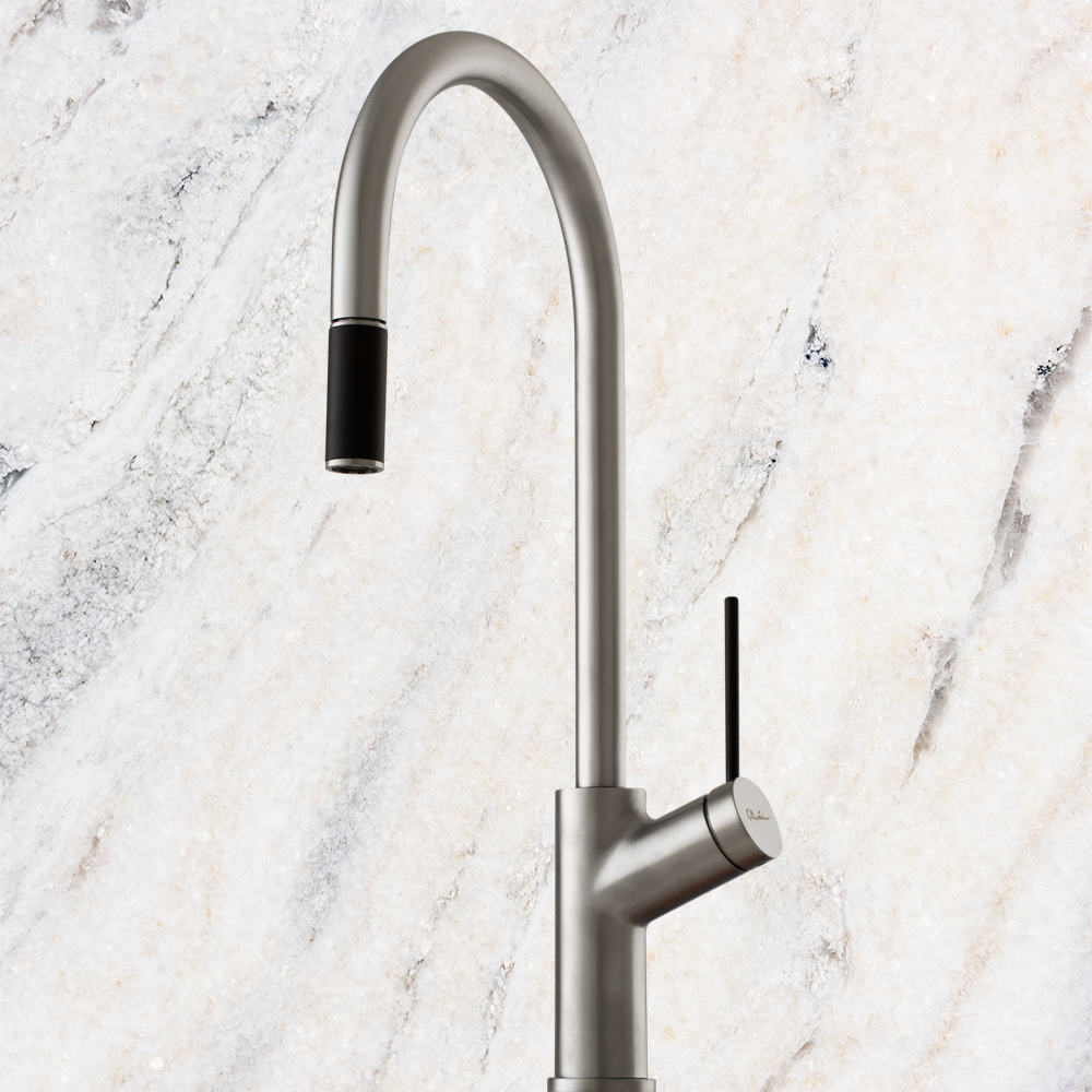 Vilo Pull Out Mixer Brushed Chrome