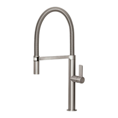 Prize Flexible Coil Sink Mixer 220mm Lead Free Brushed Nickel