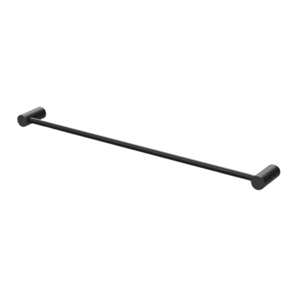 Vivid Slimline Single Towel Rail 600mm Matte Black