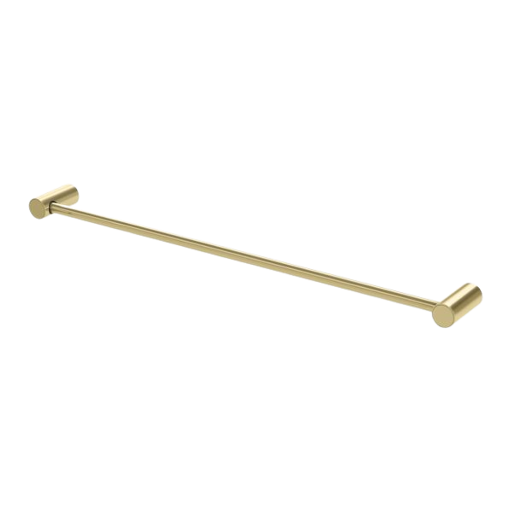 Vivid Slimline Single Towel Rail 600mm  Brushed Gold