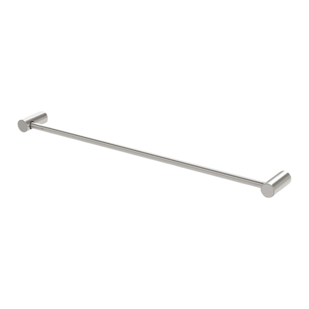 Vivid Slimline Single Towel Rail 600mm Brushed Nickel