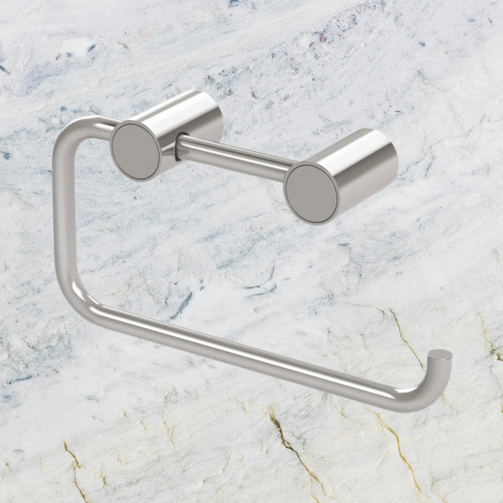 Vivid Slimline Toilet Roll Holder Brushed Nickel