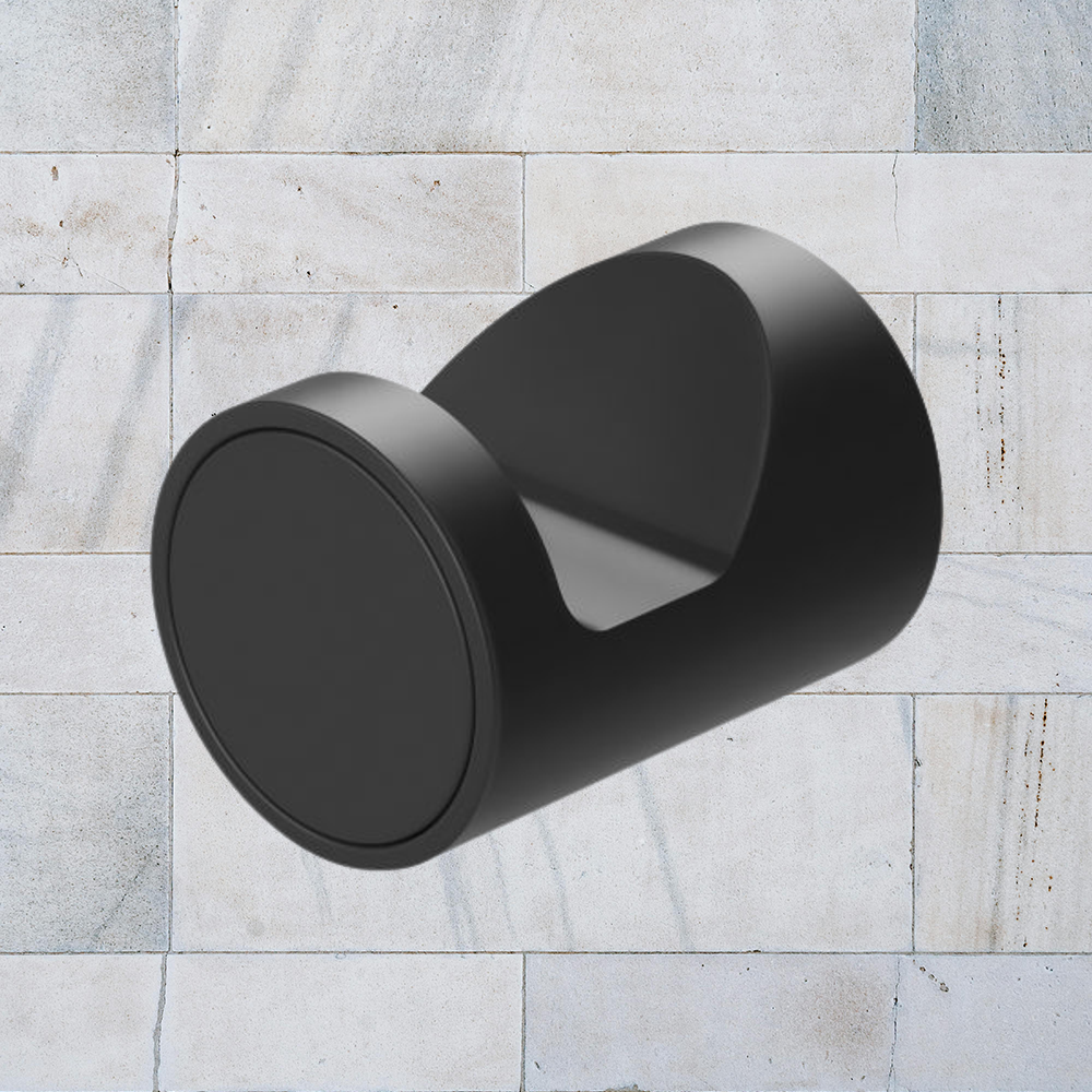 Vivid Slimline Robe Hook Matte Black