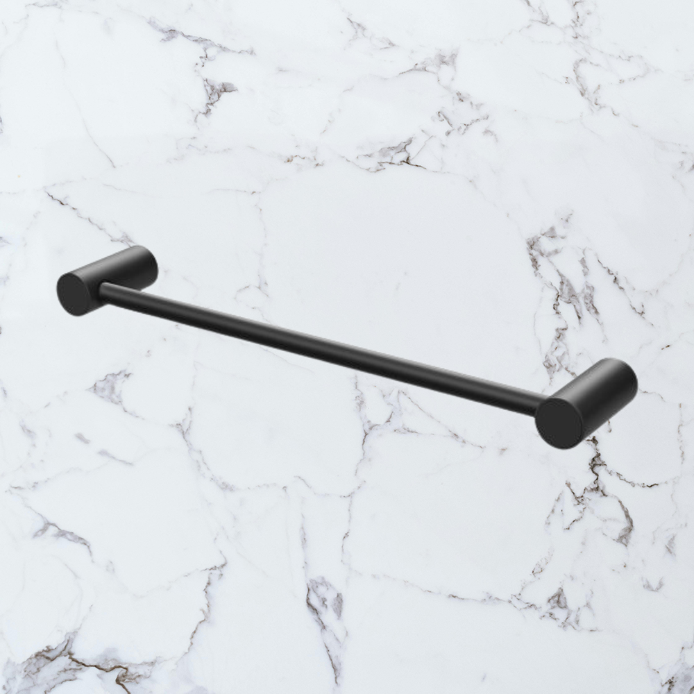 Vivid Slimline Hand Towel Rail 350mm Matte Black