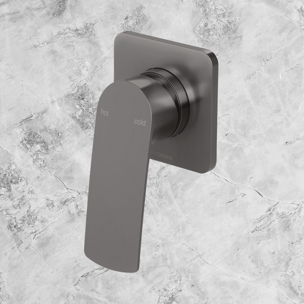 Mekko SwitchMix Shower / Wall Mixer Fit-Off Kit Brushed Carbon