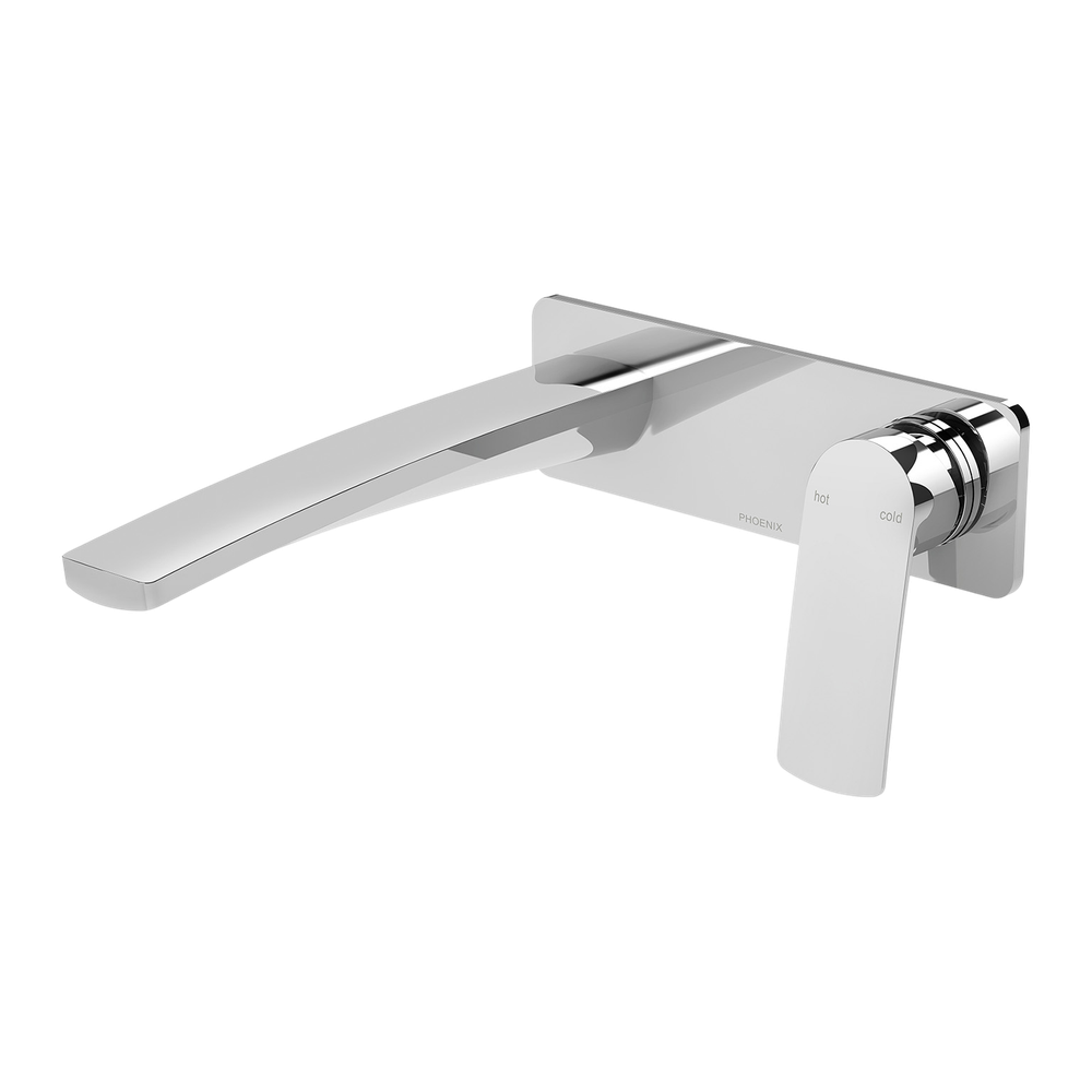 Mekko SwitchMix Wall Basin / Bath Mixer Set 200mm Fit-Off Kit Chrome