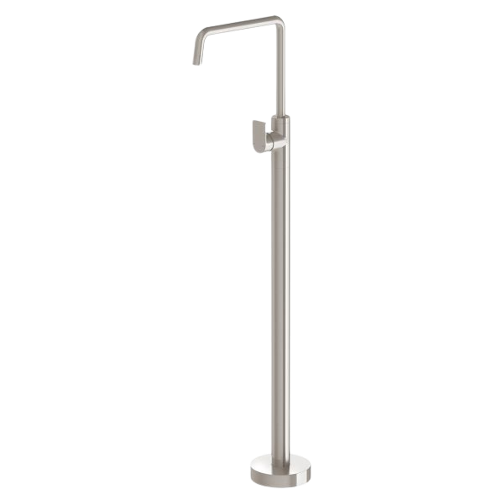 Mekko Floor Mounted Bath Mixer Brushed Nickel