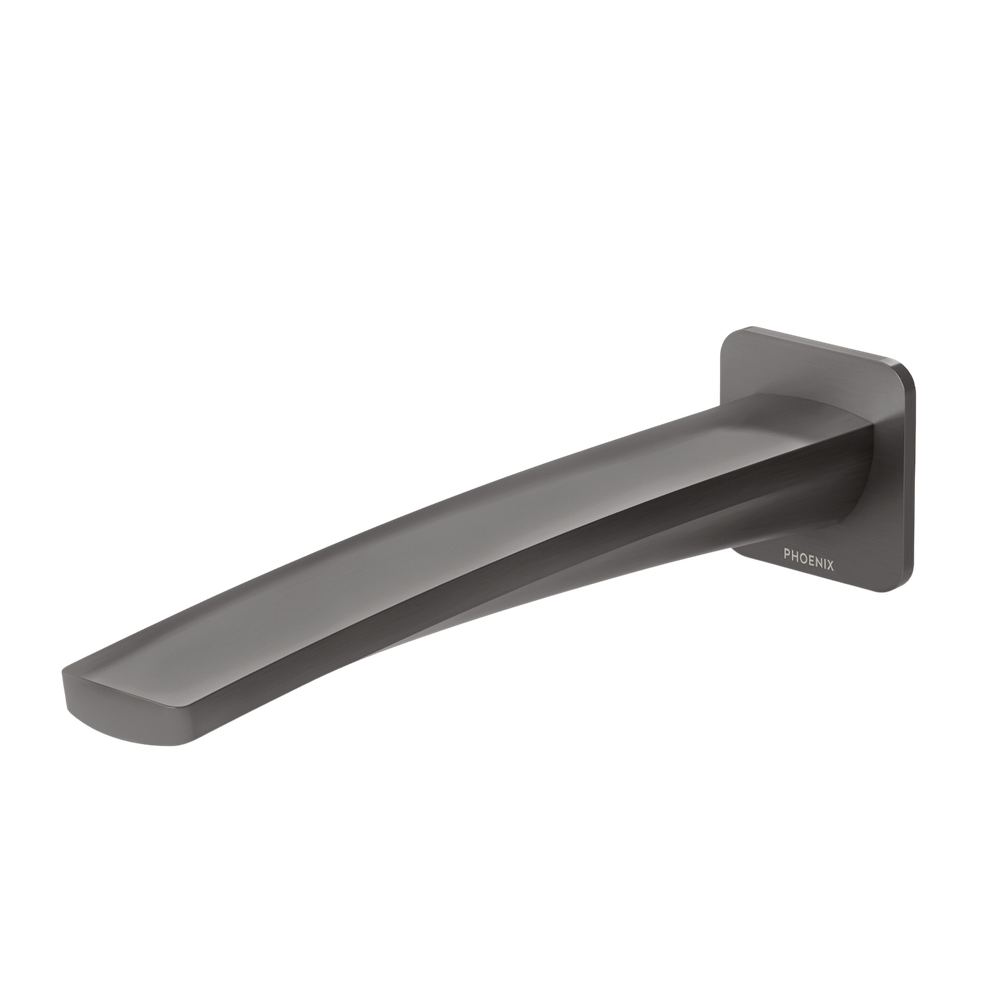 Mekko Wall Basin Outlet 200mm Brushed Carbon