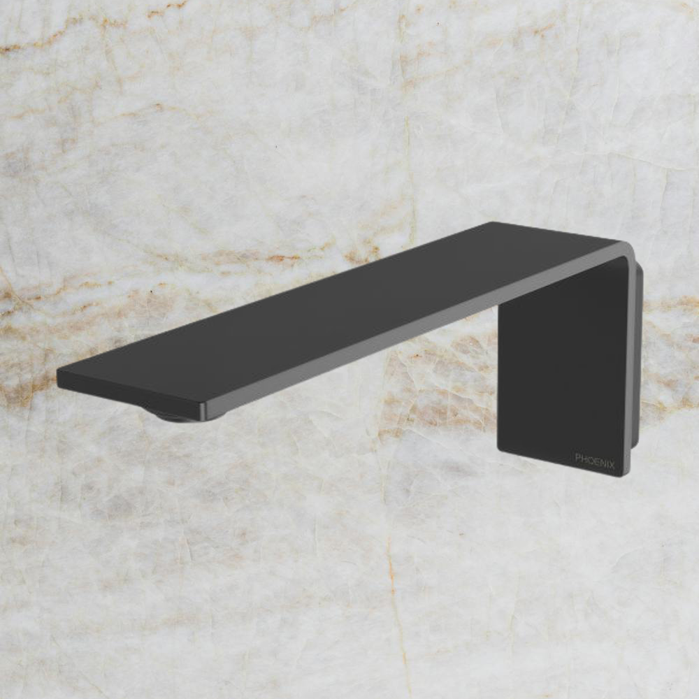 Axia Wall Basin / Bath Outlet 200mm Matte Black