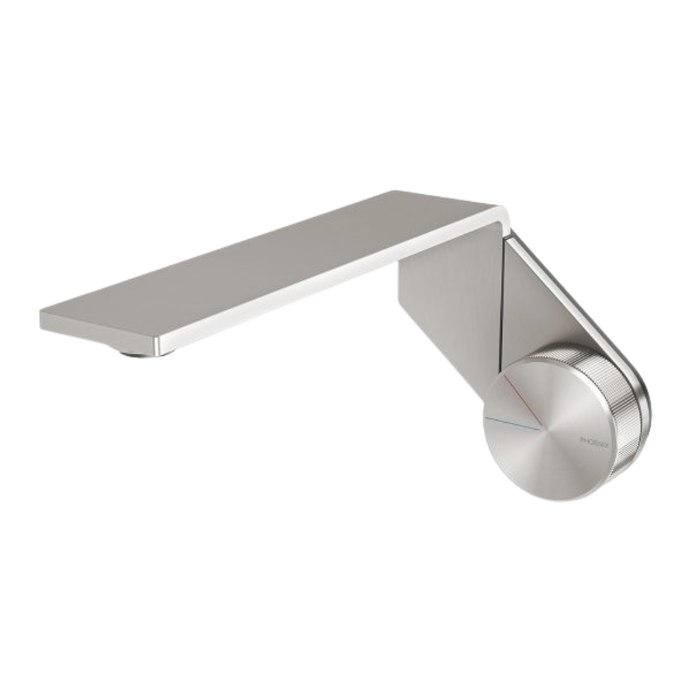 Axia Wall Basin / Bath Mixer Set 200mm Brushed Nickel