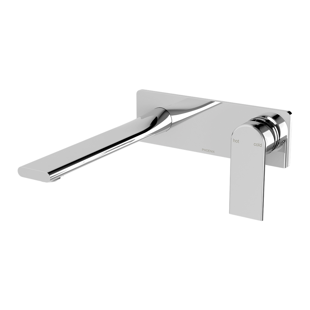 Teel SwitchMix Wall Basin / Bath Mixer Set 200mm Fit-Off Kit Chrome