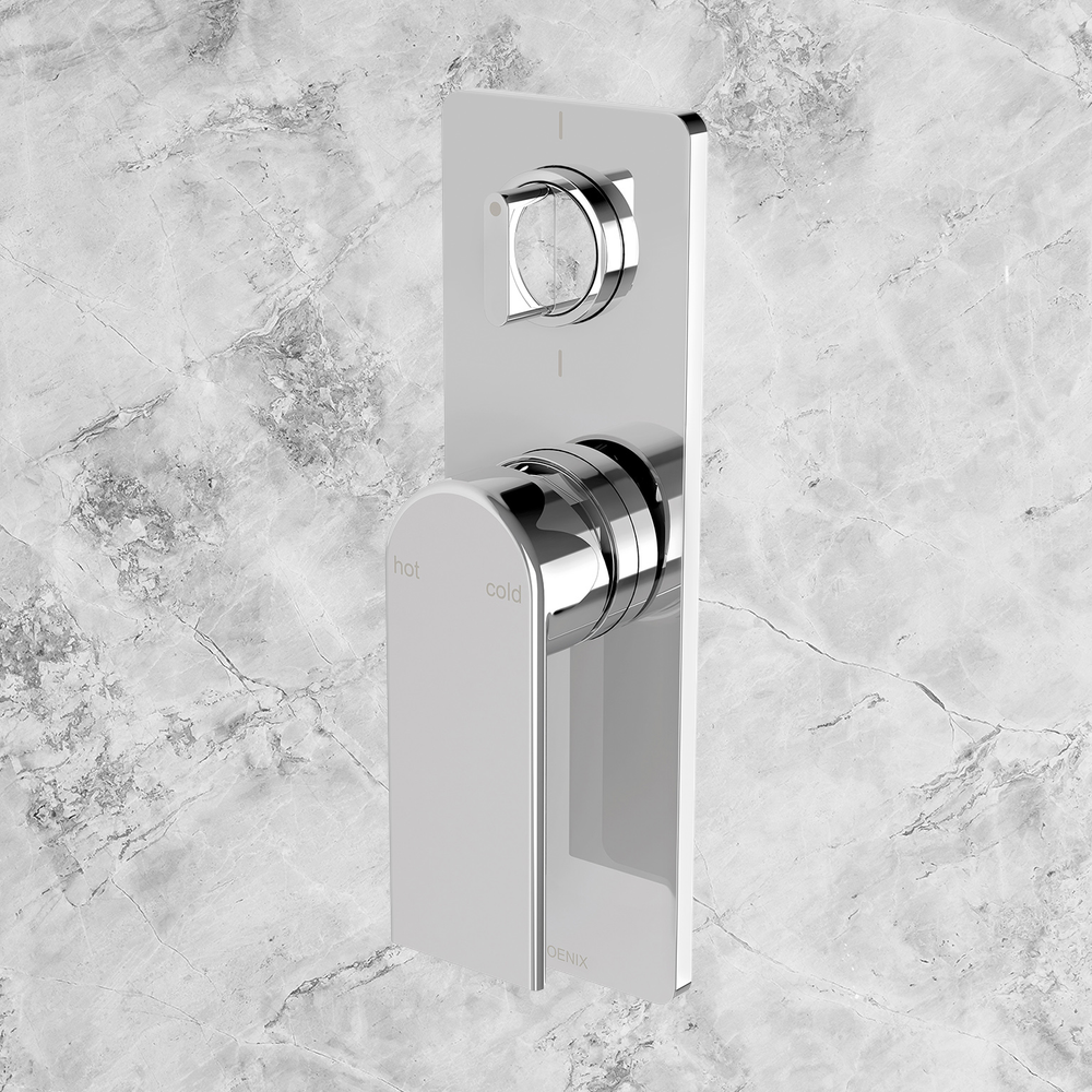 Teel SwitchMix Shower / Bath Diverter Mixer Fit-Off Kit  Chrome