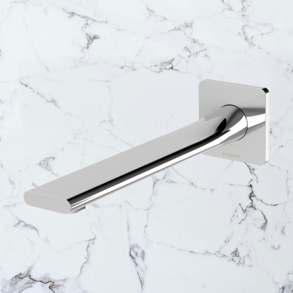 Teel Wall Bath Outlet 200mm Chrome