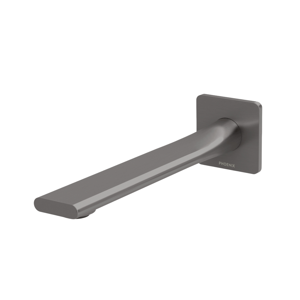 Teel Wall Bath Outlet 200mm Brushed Carbon