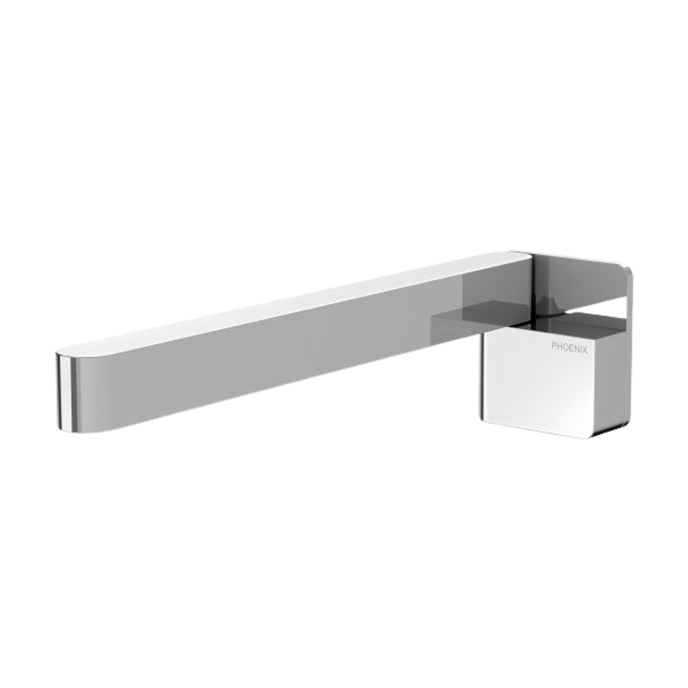 Designer Swivel Bath Outlet  230mm Square Chrome