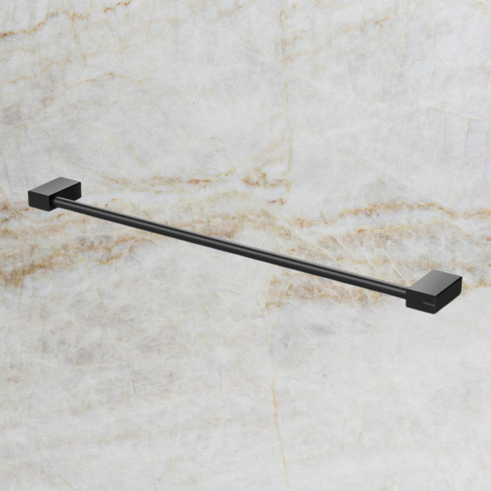 Lexi MKII Single Towel Rail 800mm  Matte Black