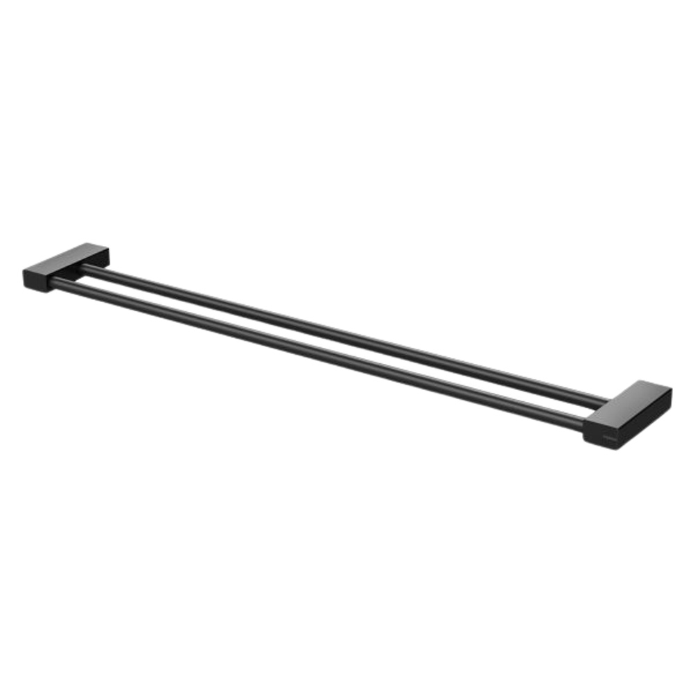 Lexi MKII Double Towel Rail 800mm Matte Black