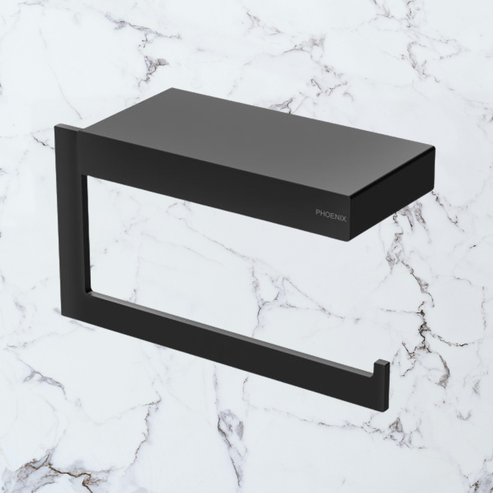 Lexi MKII Toilet Roll Holder Matte Black