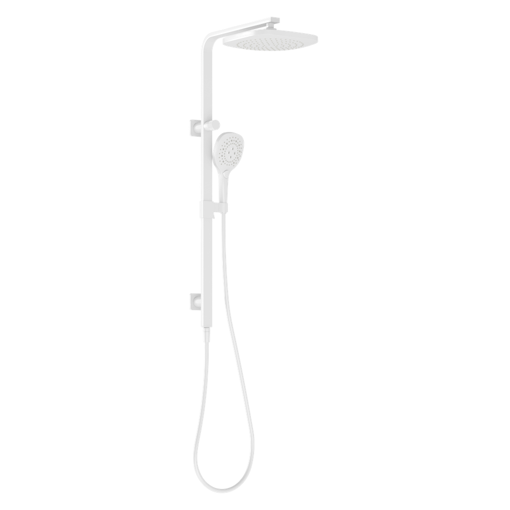 Nuage Twin Shower Matte White