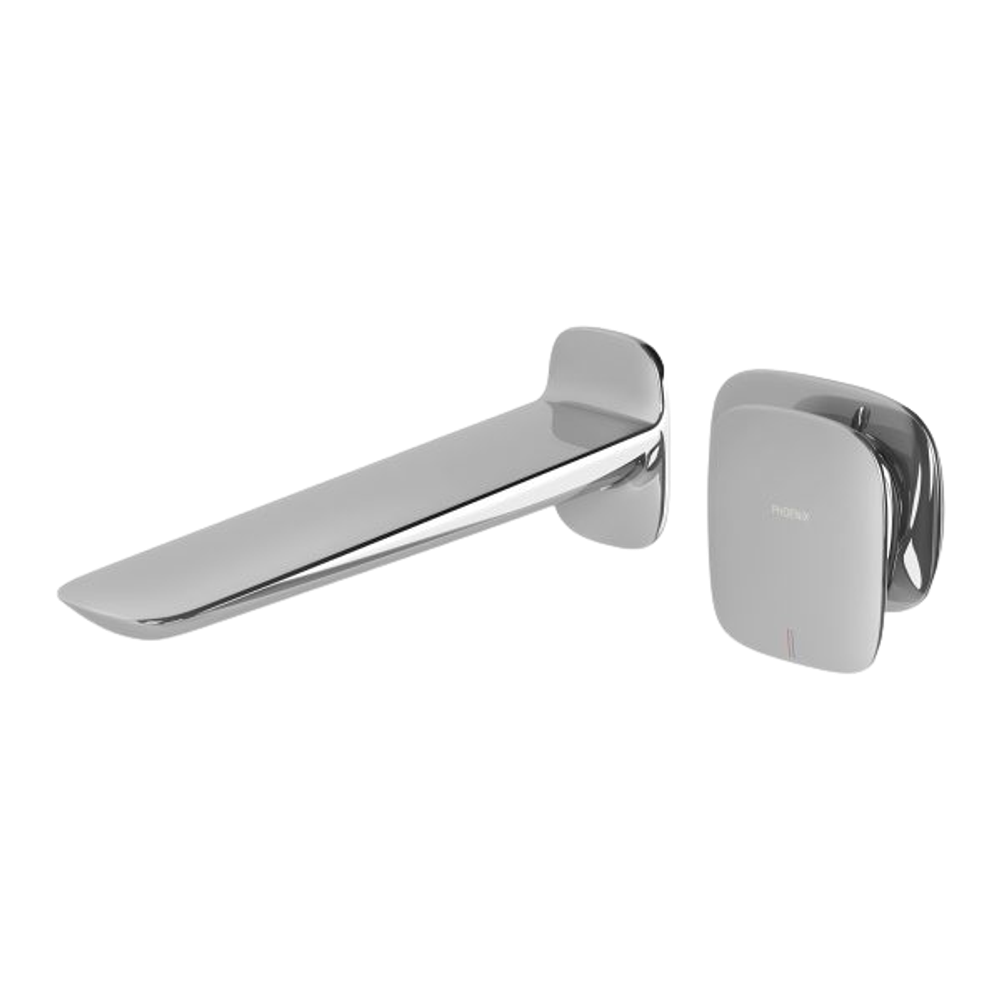 Nuage Wall Basin / Bath Mixer Set 200mm Chrome