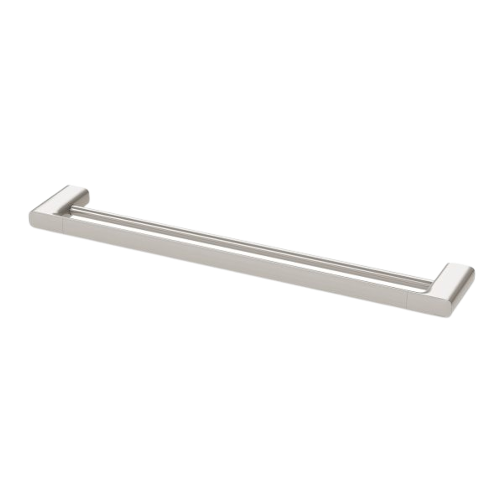 Nuage Double Towel Rail 600mm  Brushed Nickel