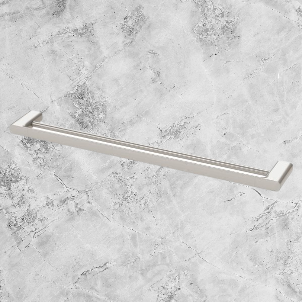 Nuage Double Towel Rail 800mm  Brushed Nickel