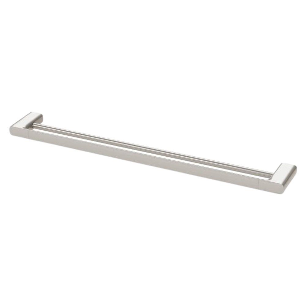 Nuage Double Towel Rail 800mm  Brushed Nickel