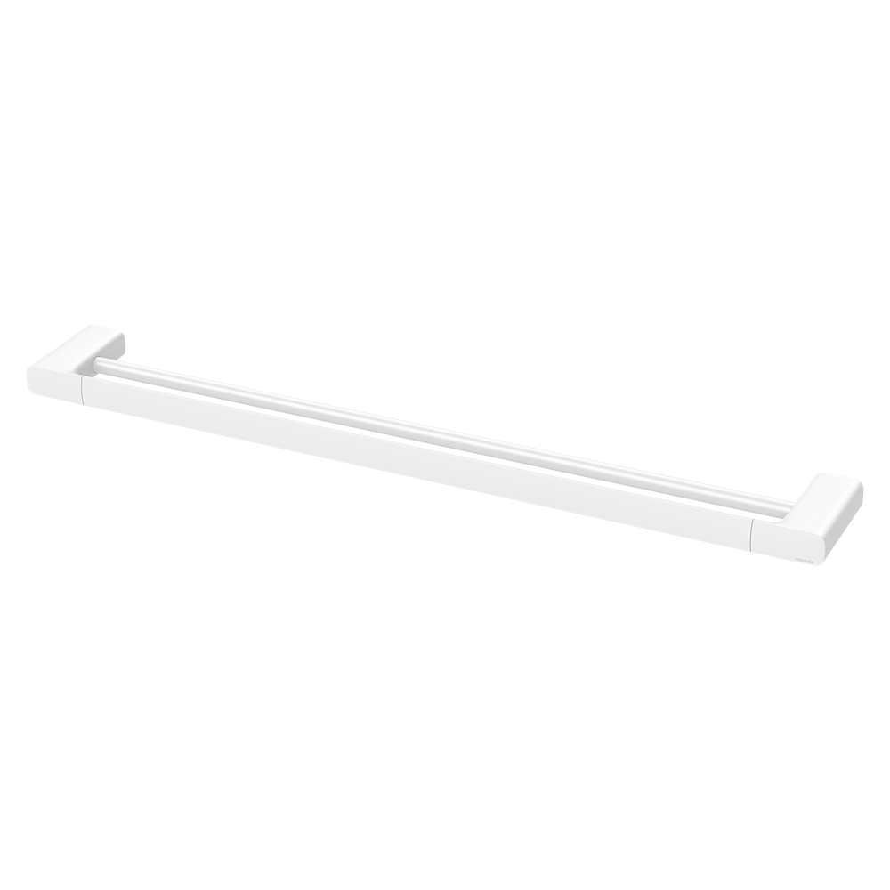 Nuage Double Towel Rail 800mm  Matte White