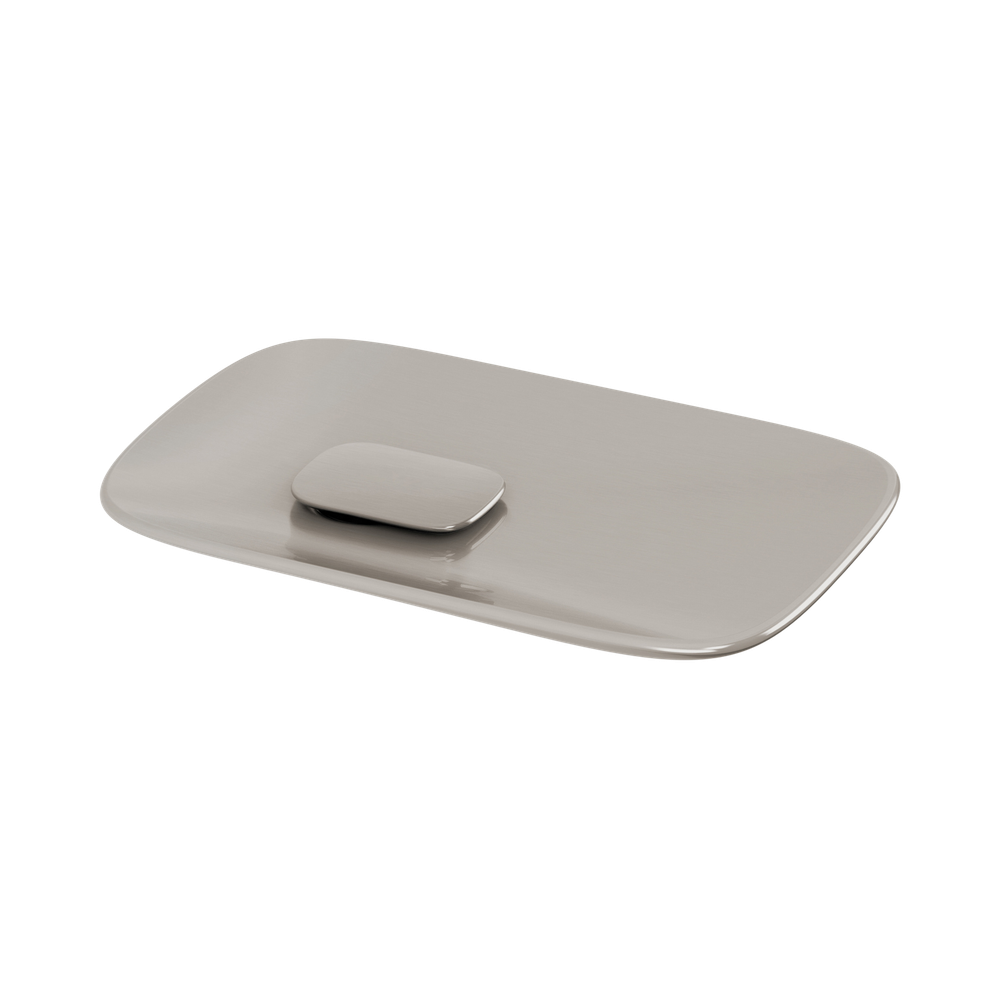 Nuage Soap Dish  Brushed Nickel