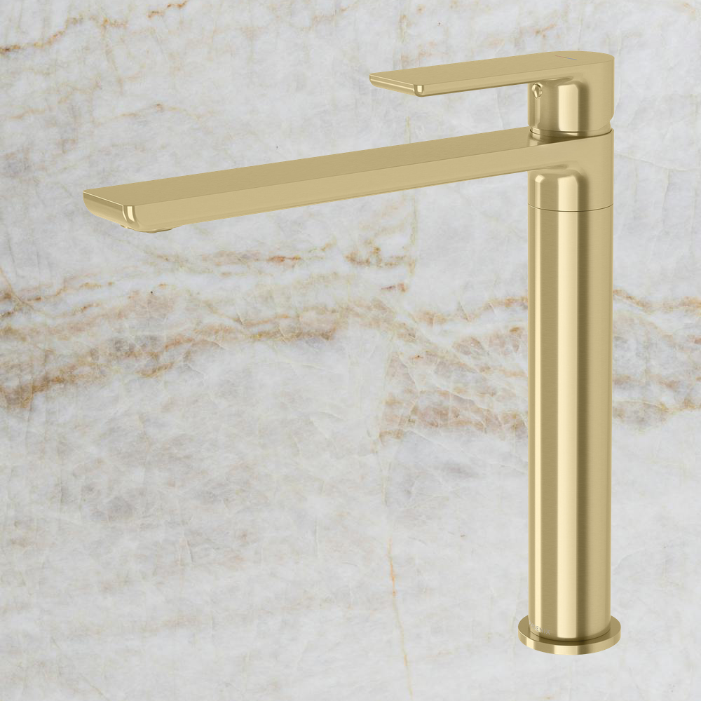 Gloss MKII Sink Mixer Brushed Gold