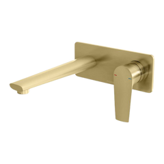 Phoenix Arlo Wall Basin / Bath Mixer Set 6 Star 200mm Trim Kit Only Lead Free Brushed Gold