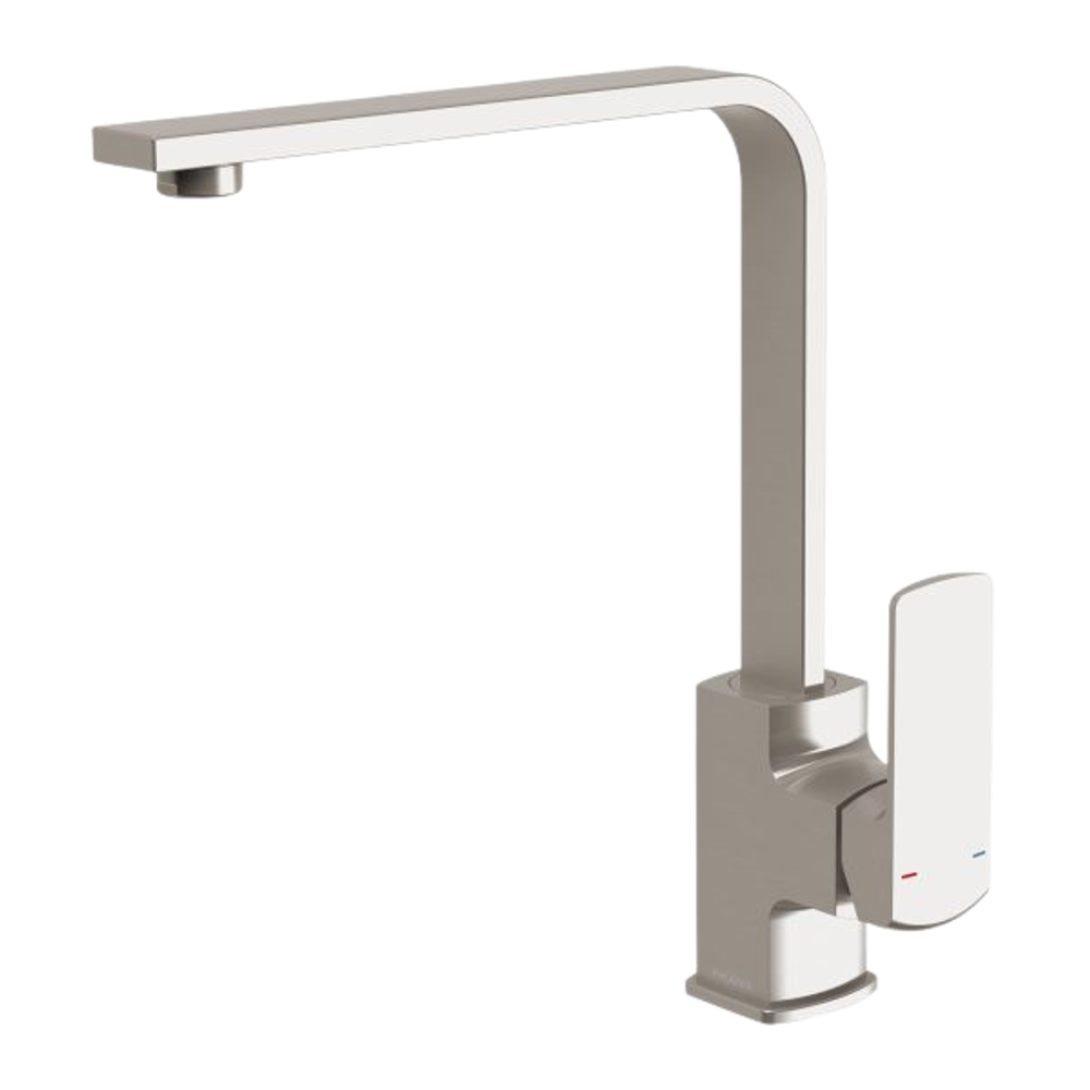 Teva Sink Mixer 200mm Squareline Brushed Nickel