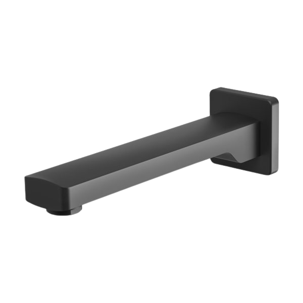 Teva Wall Bath Outlet 200mm Matte Black