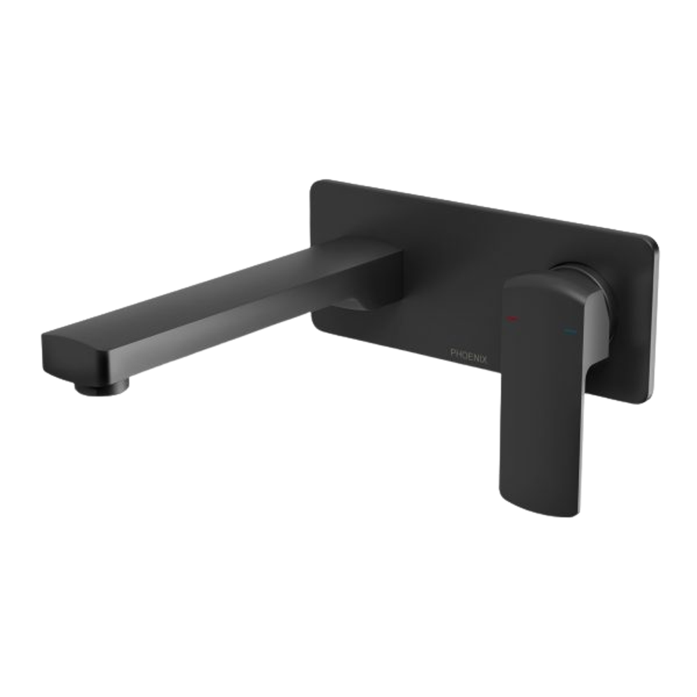 Teva Wall Basin / Bath Mixer Set 200mm Trim Kit Only Matte Black