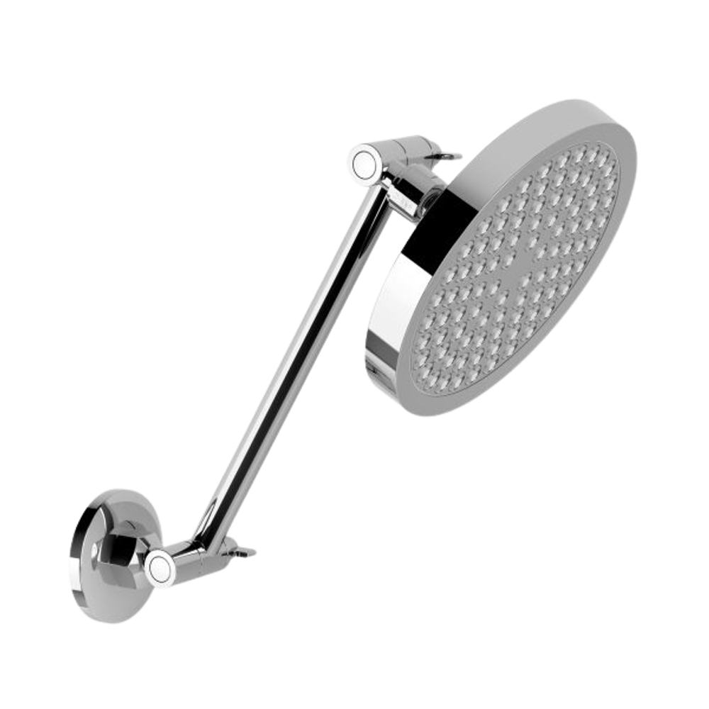 Pina All Directional Shower Arm & 150mm Round Rose  Chrome