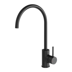 Phoenix Pina Sink Mixer 200mm Gooseneck 6 Star Lead Free Matte Black