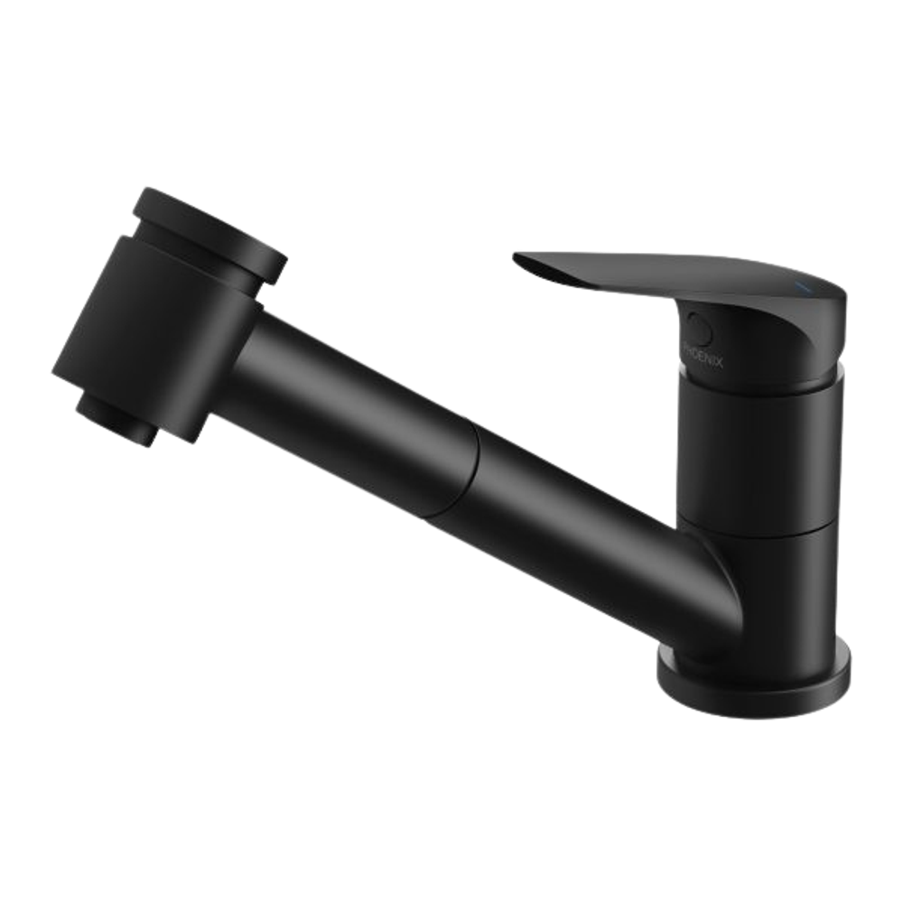 Ivy MKII Pull Out Sink Mixer with Veggie Spray Matte Black