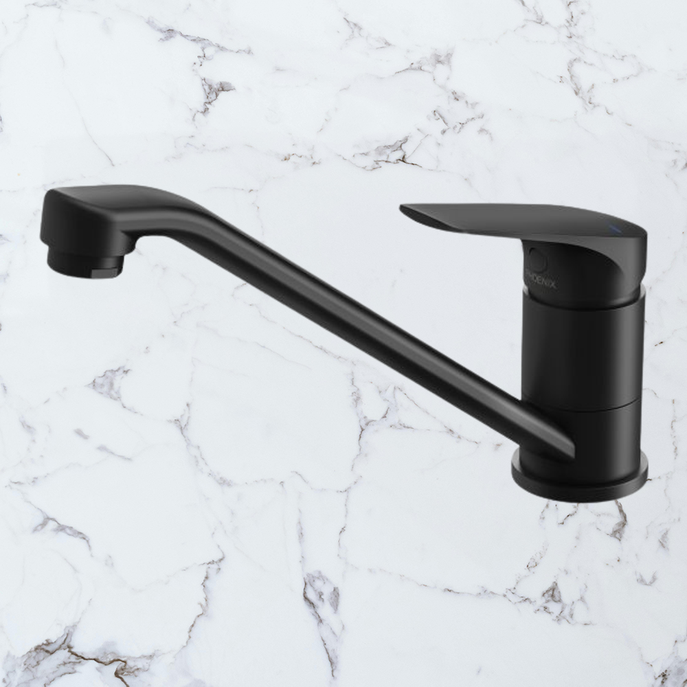 Ivy MKII Swivel Sink Mixer Lead Free 6 Star Matte Black