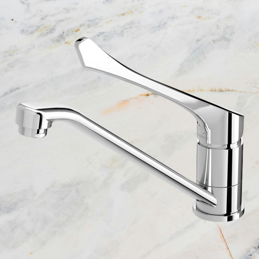 Ivy MKII Extended Handle Swivel Sink Mixer Lead Free 6 Star Chrome