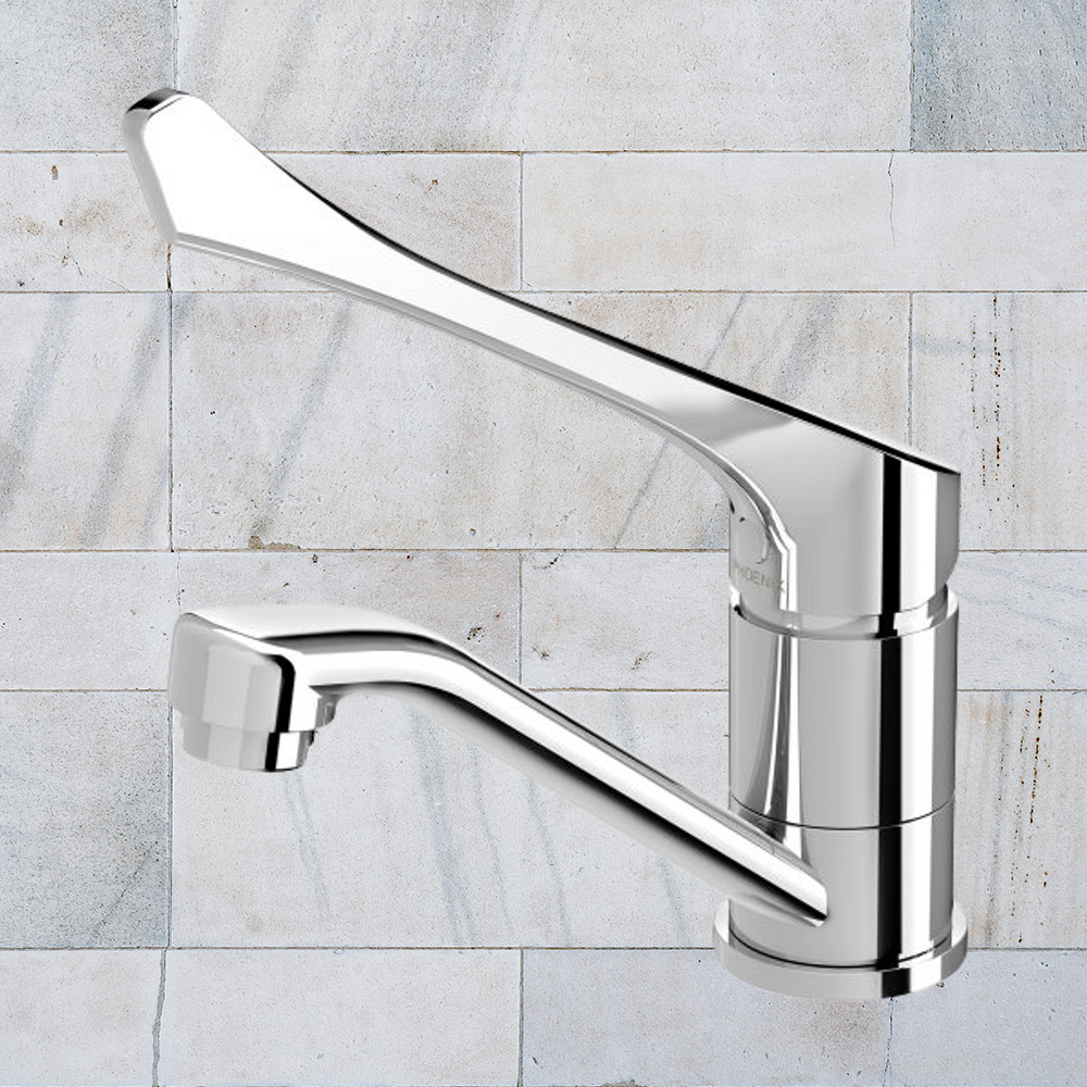 Ivy MKII Extended Handle Swivel Basin Mixer Lead Free 6 Star Chrome