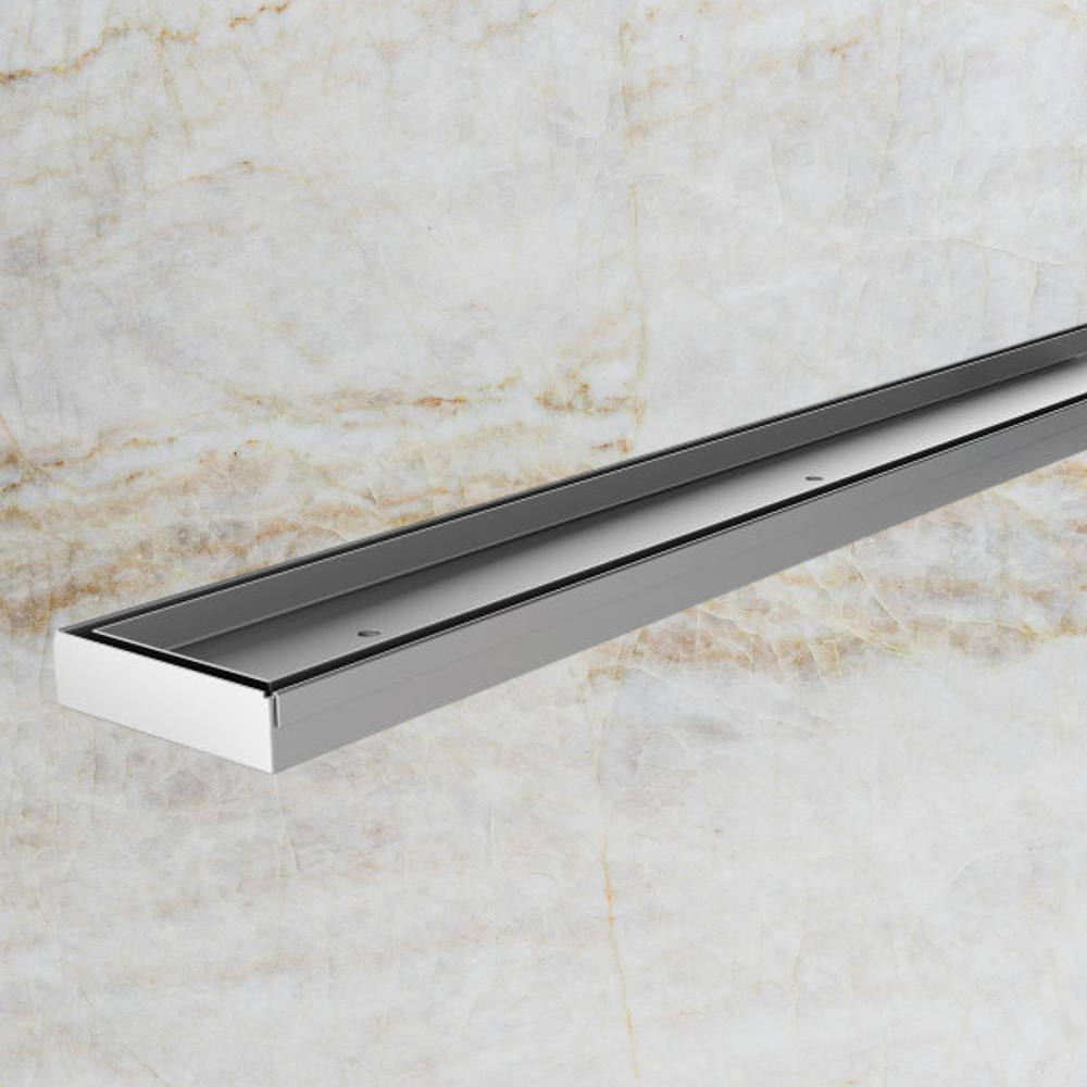 Phoenix Flat Channel Drain TI 75 x 1200mm Outlet 65mm Stainless Steel