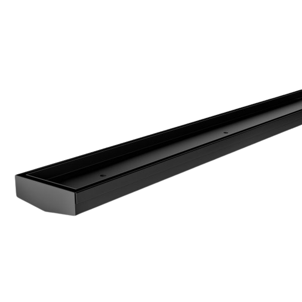 Phoenix V Channel Drain TI 75 x 600mm Outlet 45mm Matte Black