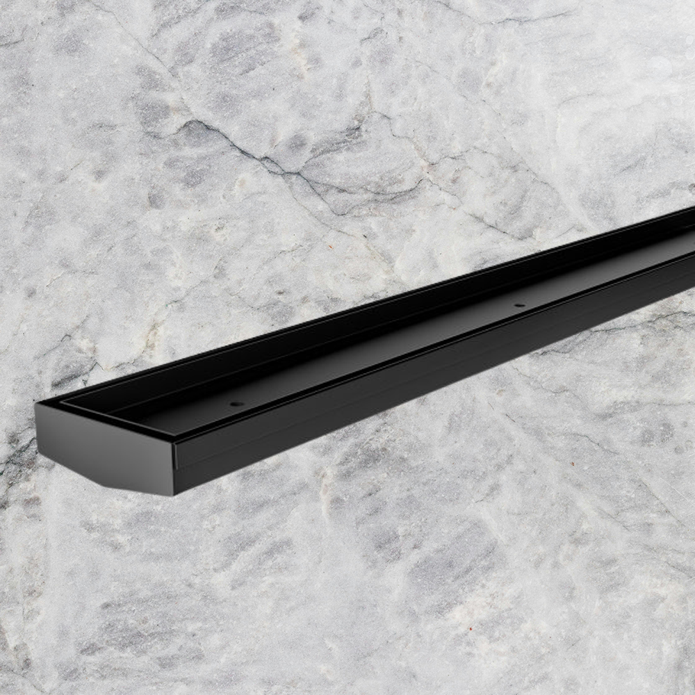 Phoenix V Channel Drain TI 75 x 900mm Outlet 65mm Matte Black