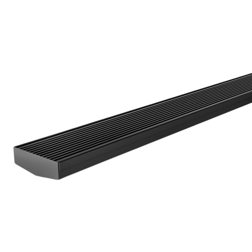 Phoenix V Channel Drain HG 75 x 600mm Outlet 45mm Matte Black